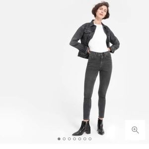 Everlane High Rise skinny jean washed black 27